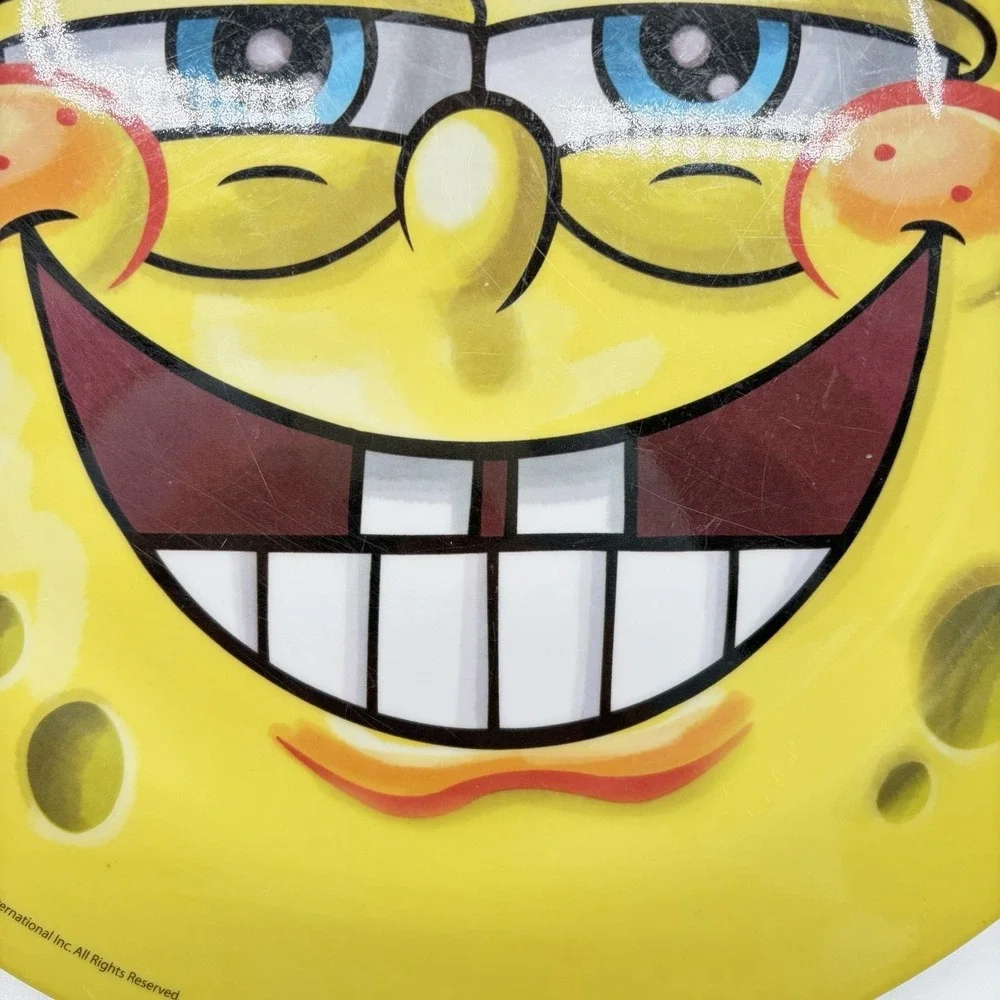 Spongebob Squarepants  Melamine Plate 2012 Zak Designs Vintage 9.25 inches